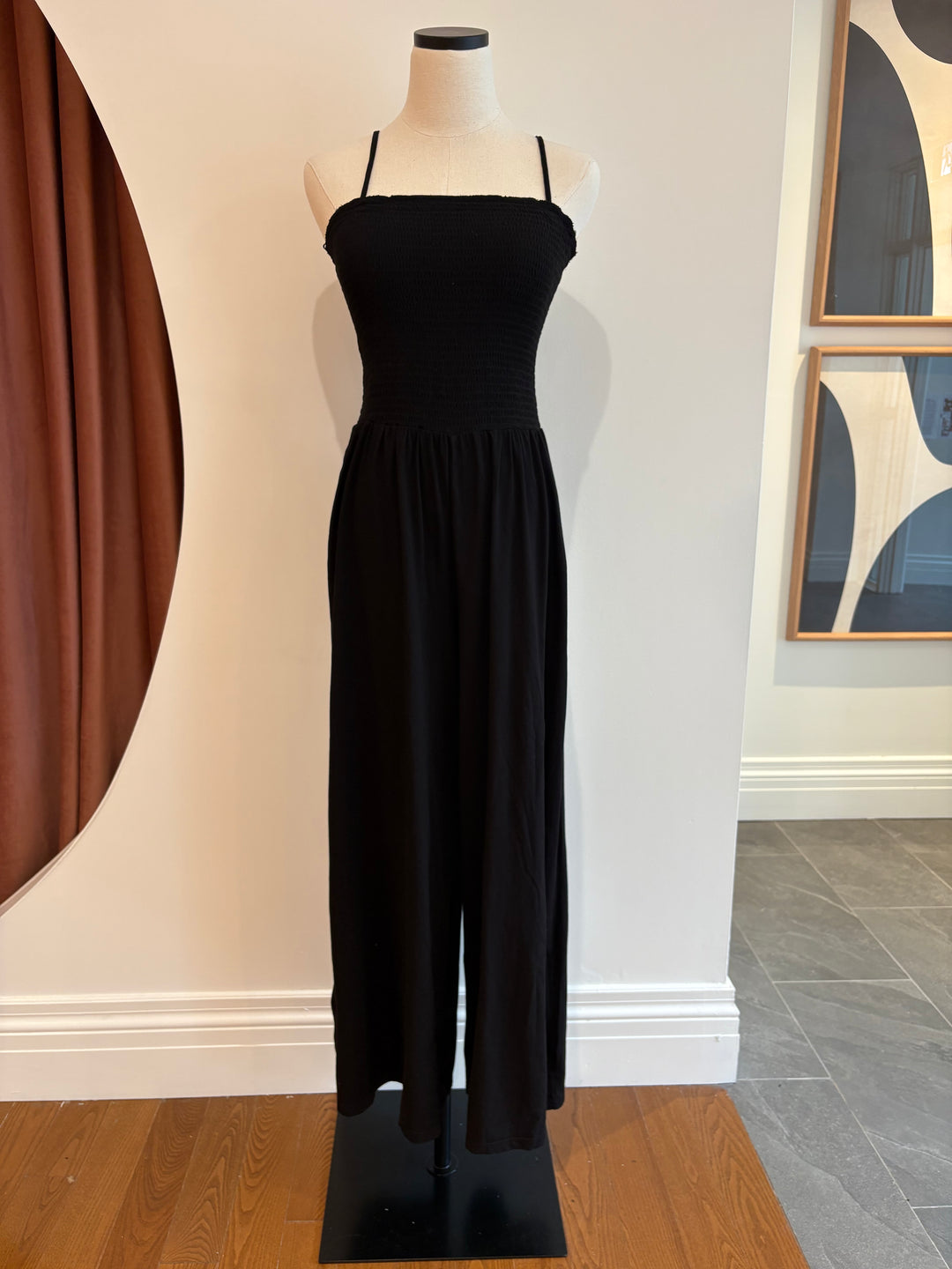 CAMI STRAP SMOCKED JUMPSUIT - BOBI