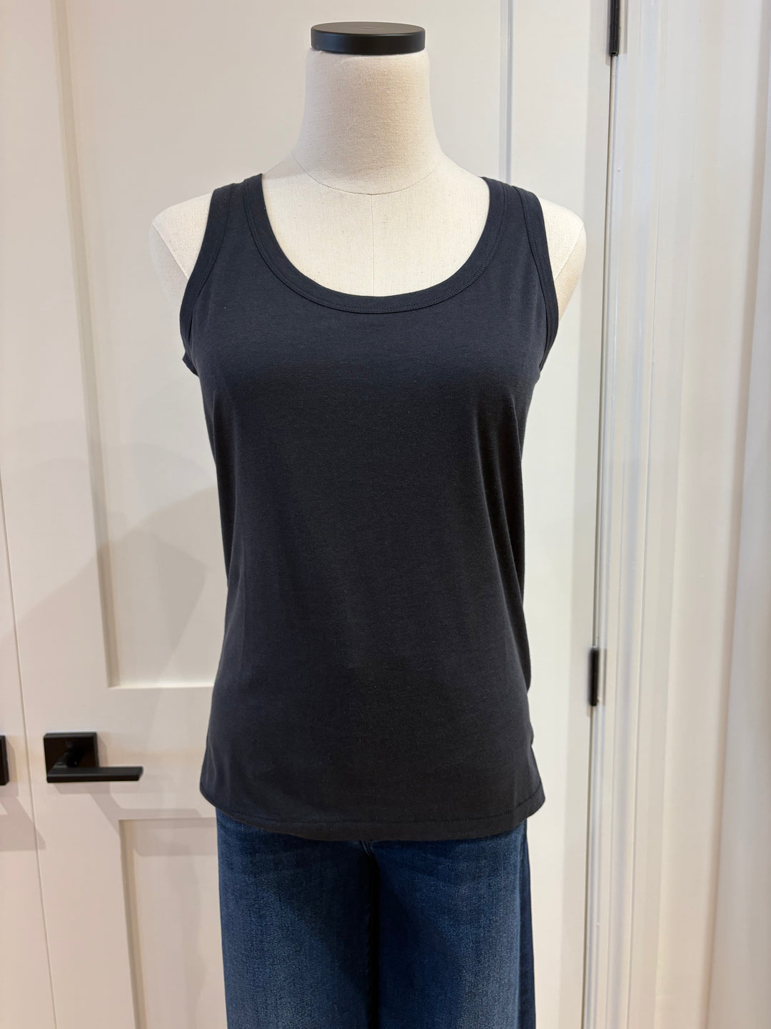 LYOCELL COTTON SCOOP TANK (MARINE) - MAJESTIC FILATURES
