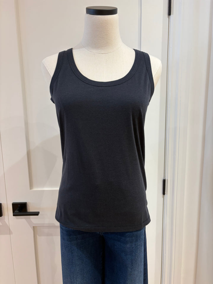 LYOCELL COTTON SCOOP TANK (MARINE) - MAJESTIC FILATURES
