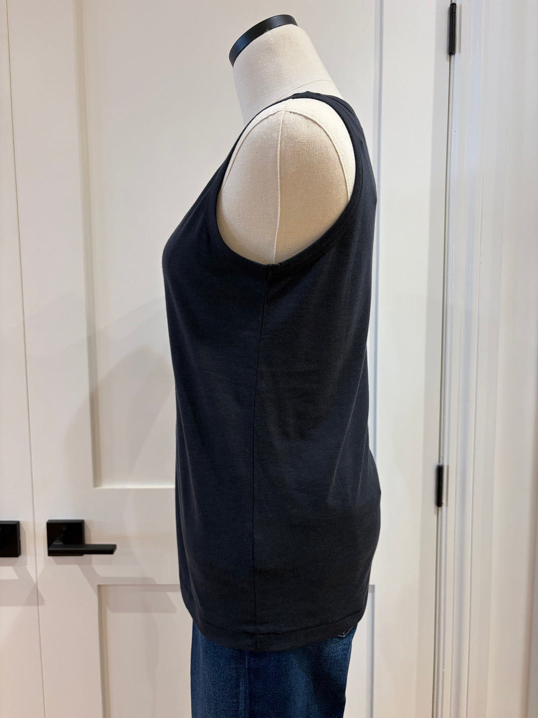 LYOCELL COTTON SCOOP TANK (MARINE) - MAJESTIC FILATURES