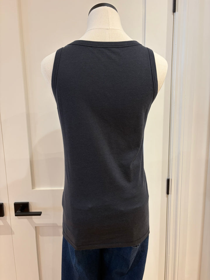 LYOCELL COTTON SCOOP TANK (MARINE) - MAJESTIC FILATURES