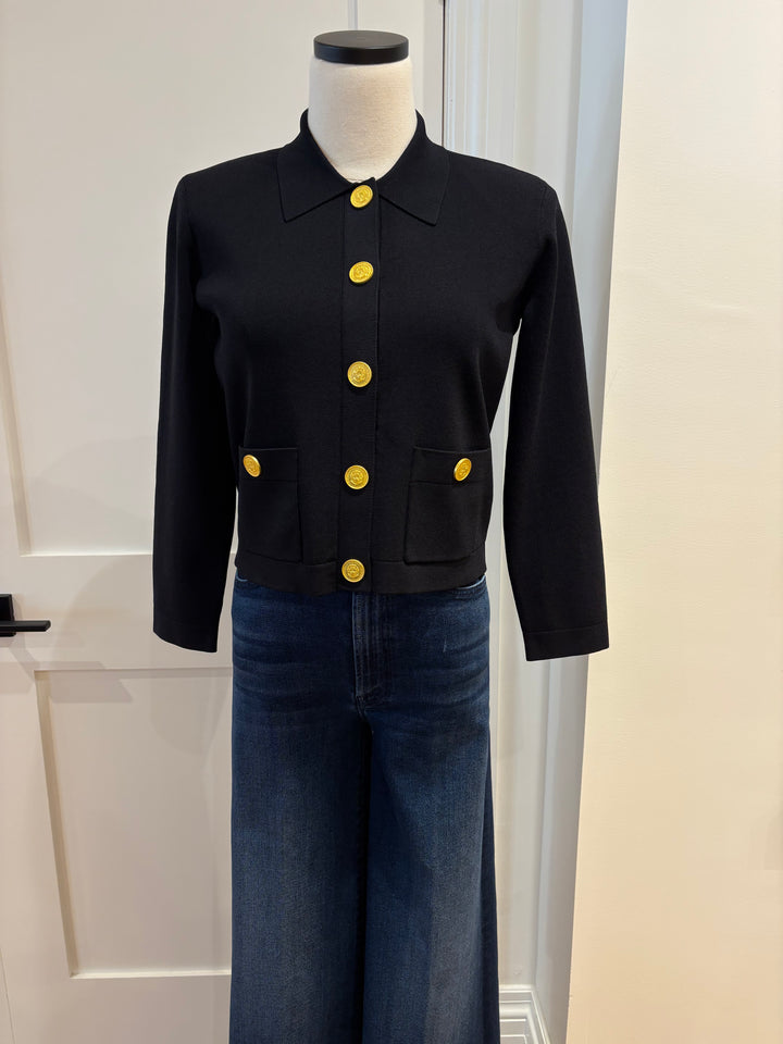 OSIRIS COLLARED CARDIGAN - L'AGENCE