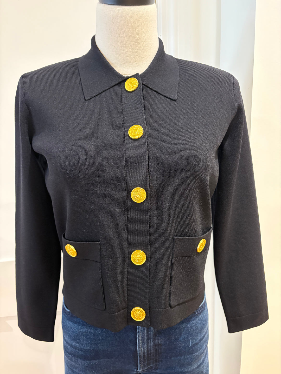 OSIRIS COLLARED CARDIGAN - L'AGENCE