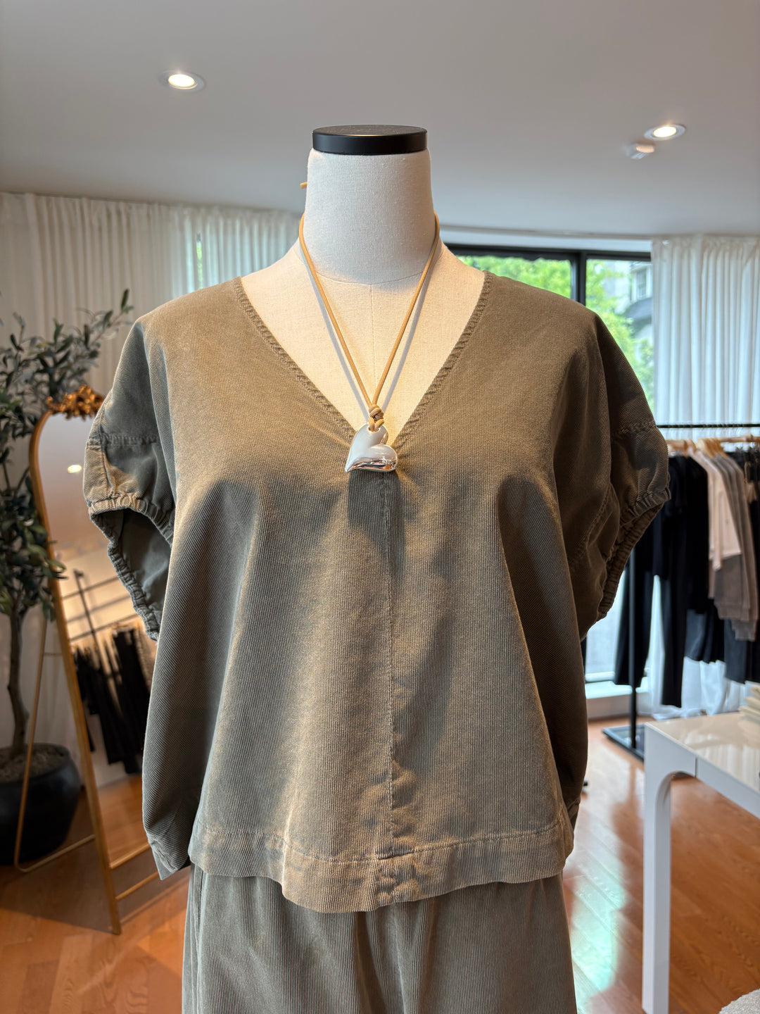 MAI CORDUROY TOP - VELVET