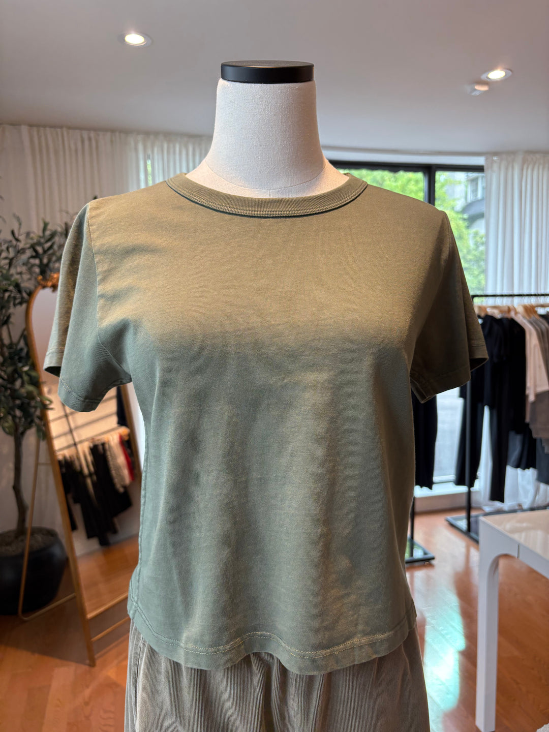 TINSLEY VINTAGE COTTON JERSEY TOP - VELVET