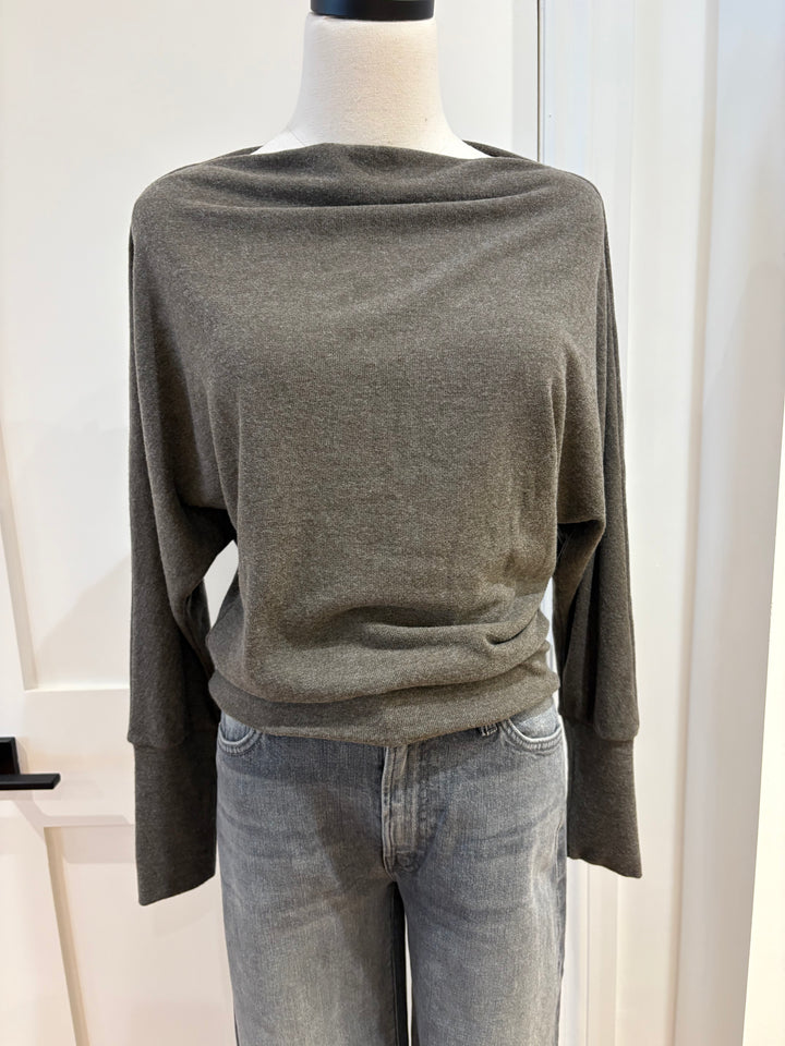 SELMY KASHMIR KNIT TOP - VELVET