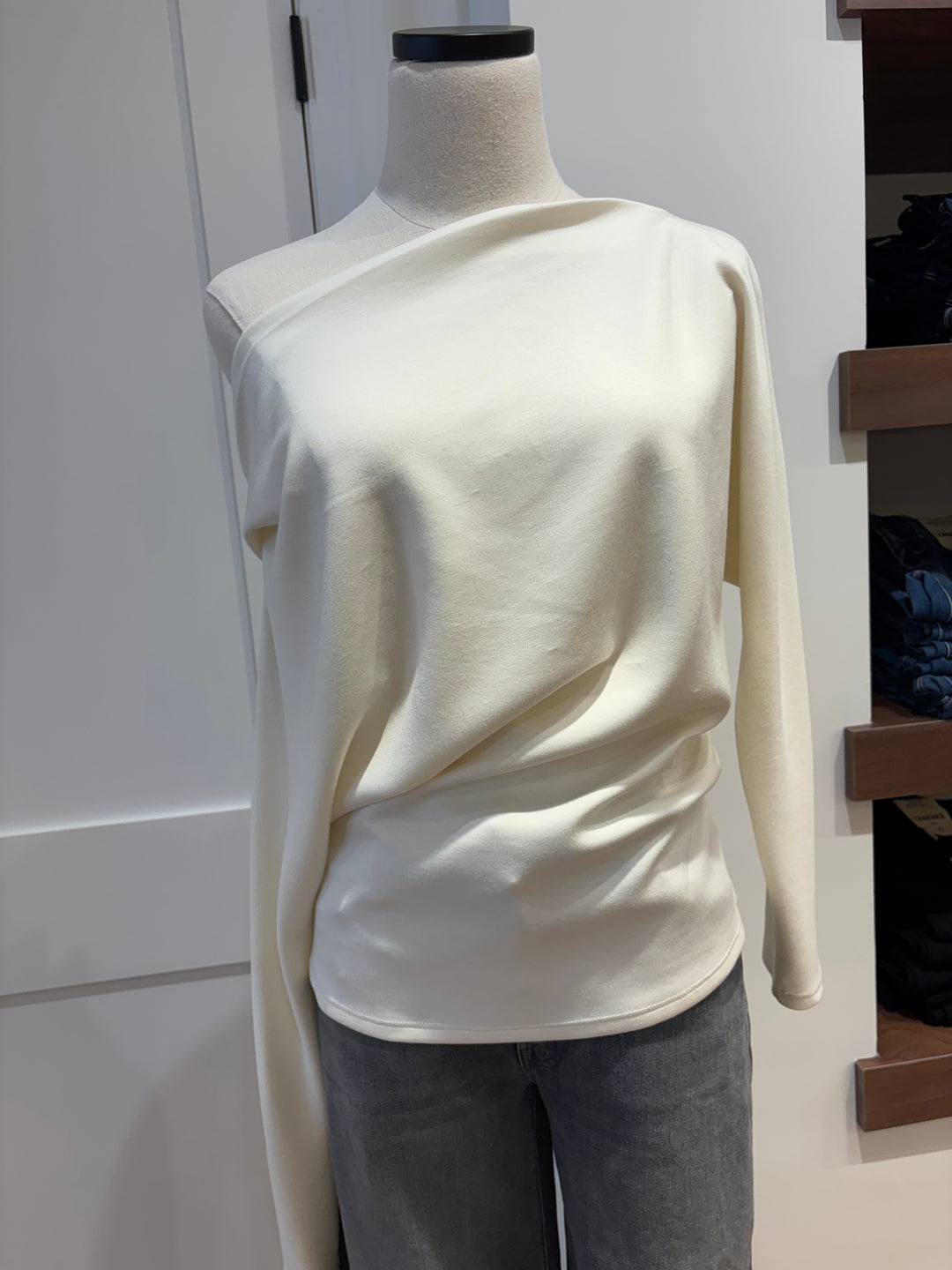 DEMI SOLID COWLNECK DOLMAN TOP - TYLER MADISON