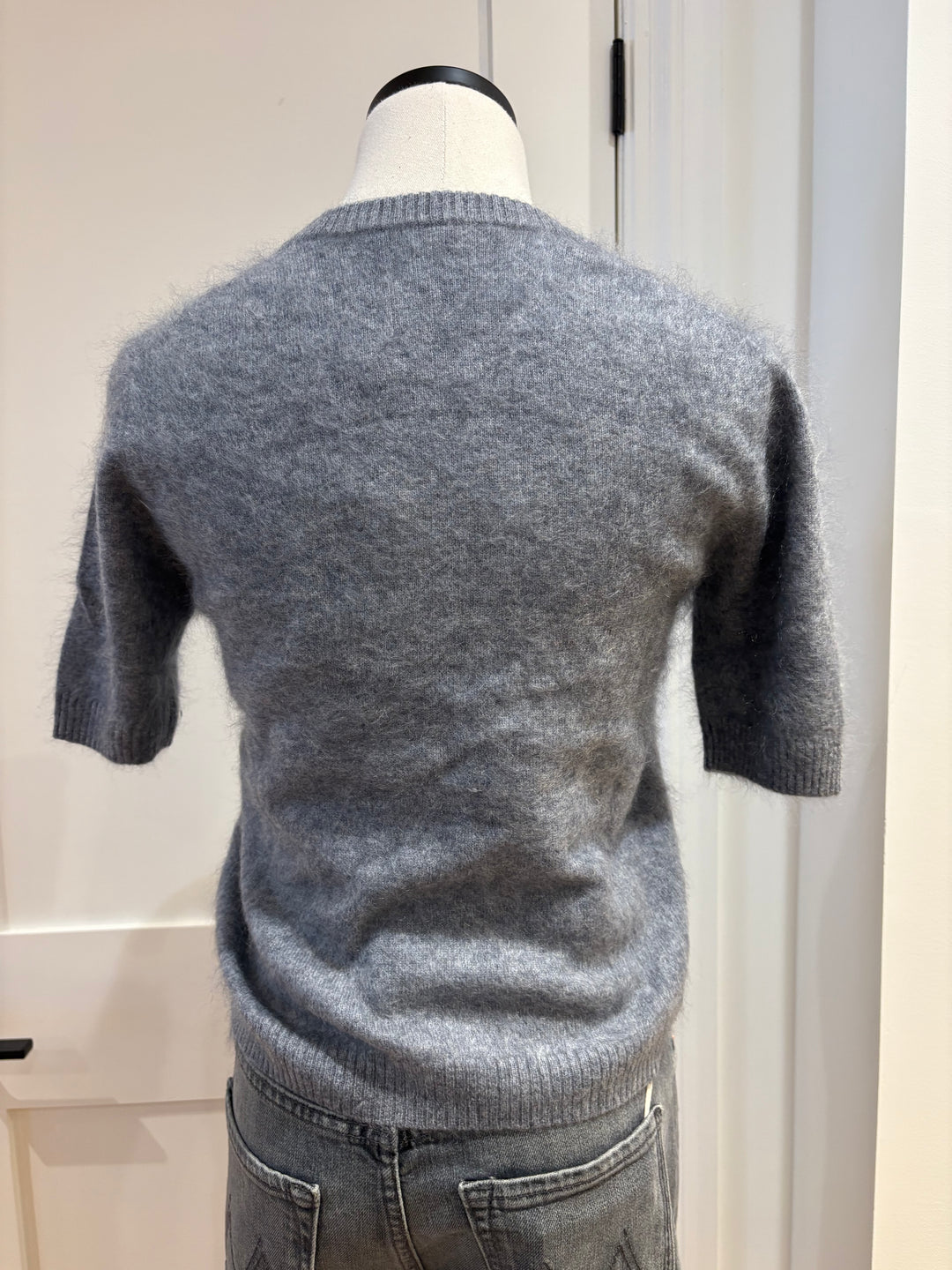 CROPPED SHORT SLEEVE CREWNECK - AUTUMN CASHMERE