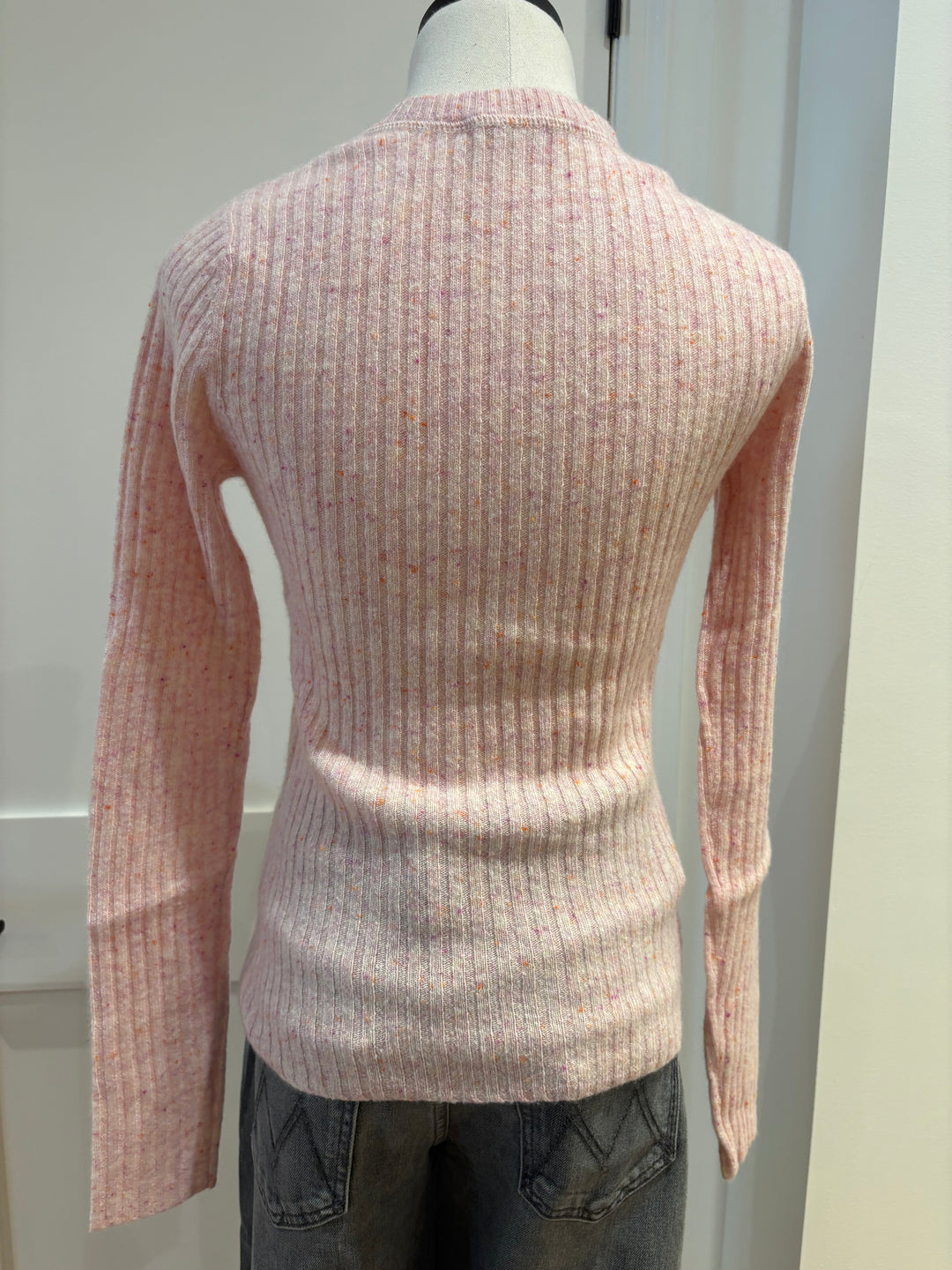 RIBBED CREW LONG SLEEVE - AUTUMN CASHMERE