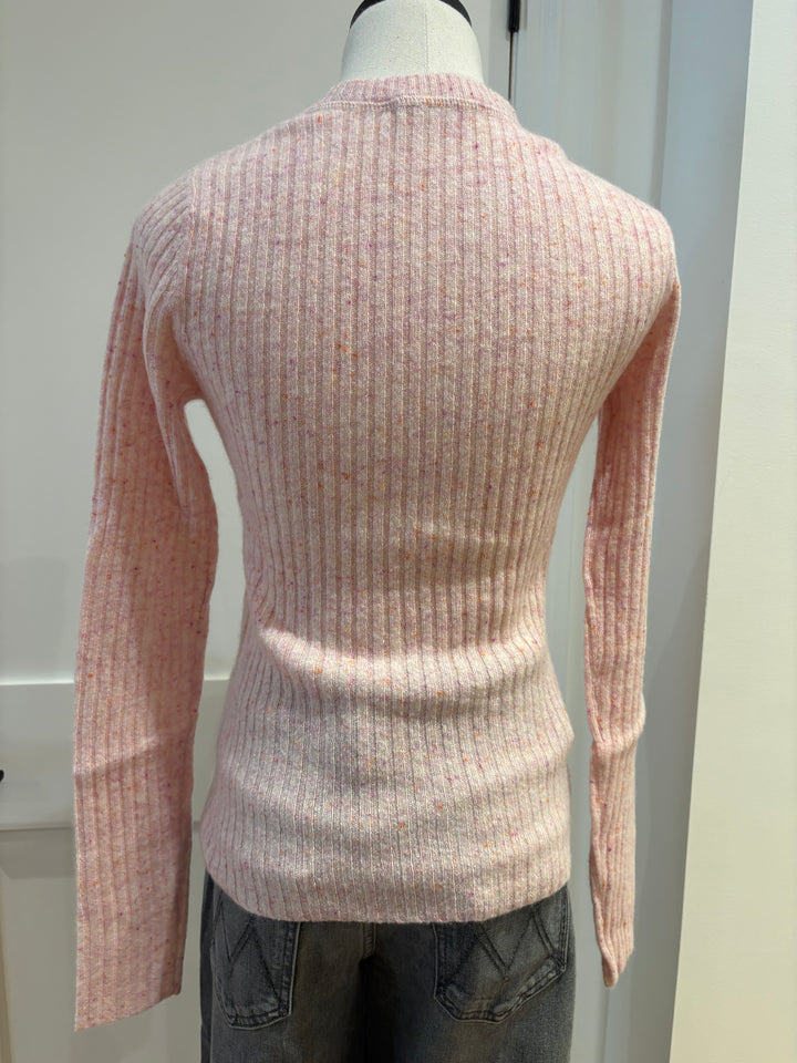 RIBBED CREW LONG SLEEVE - AUTUMN CASHMERE