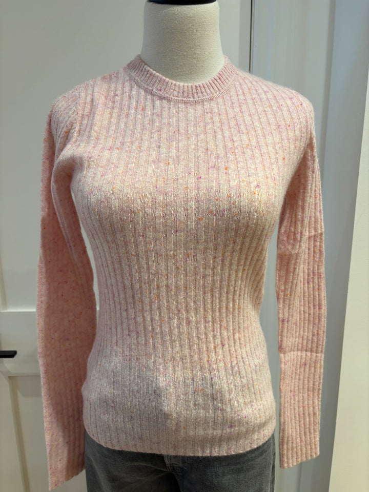 RIBBED CREW LONG SLEEVE - AUTUMN CASHMERE