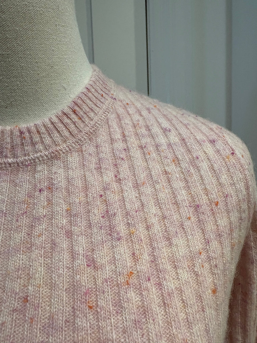 RIBBED CREW LONG SLEEVE - AUTUMN CASHMERE
