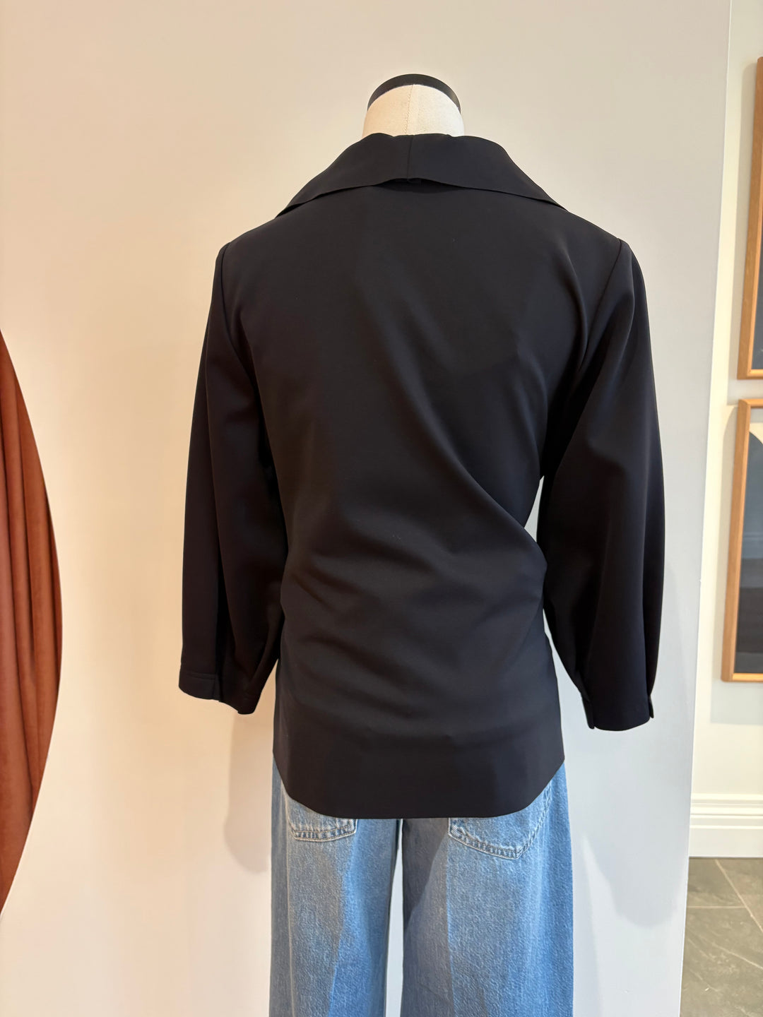 RAW EDGE BELTED JACKET (BLACK) - IRIS SETLAKWE