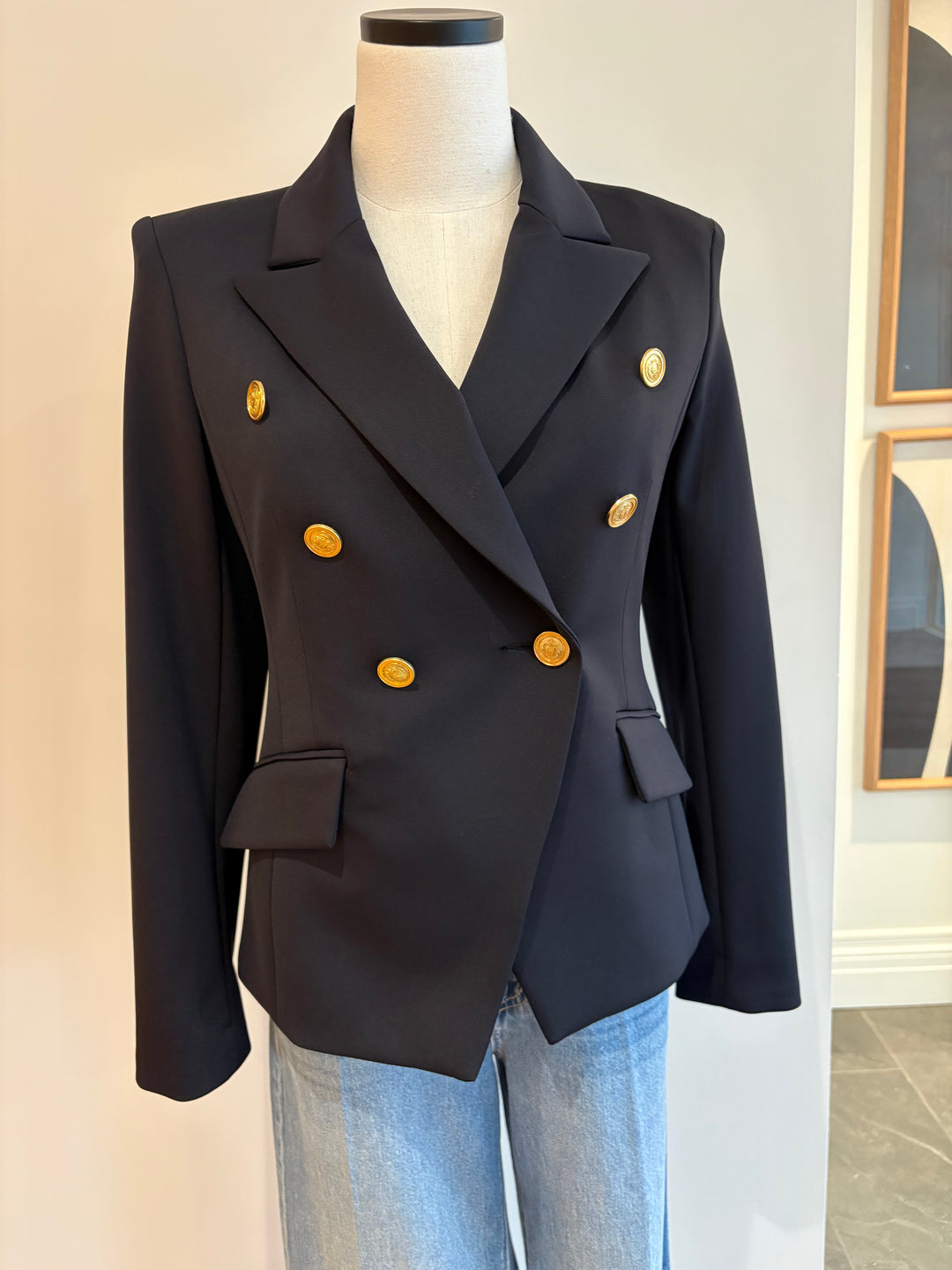 6 BUTTONS JACKET (BLACK) - IRIS SETLAKWE