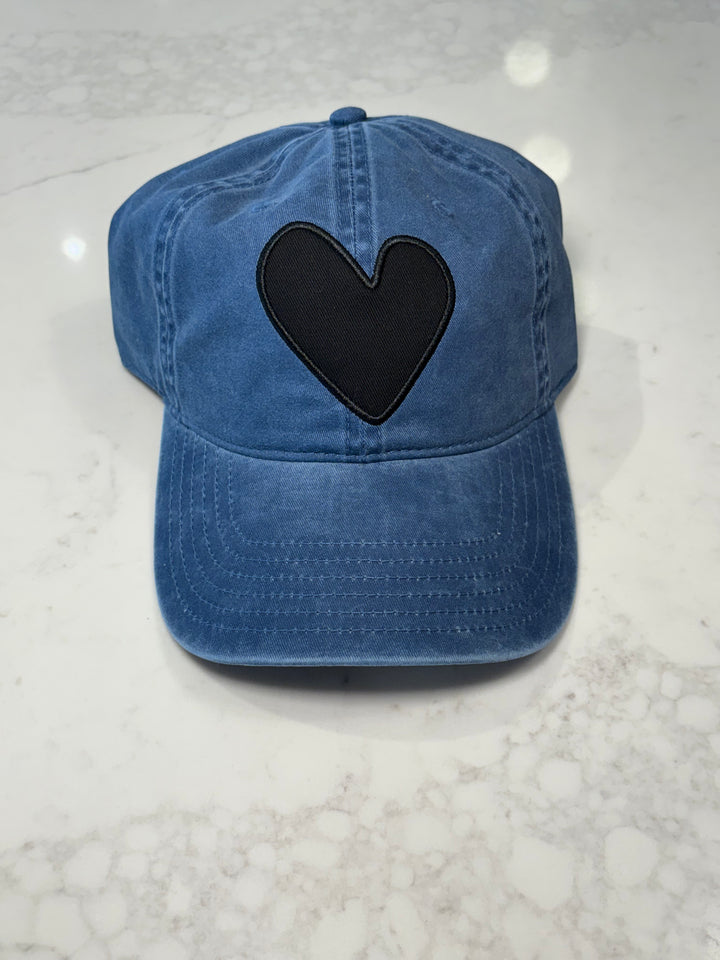 IMPERFECT HEART DENIM HAT - KERRI ROSENTHAL