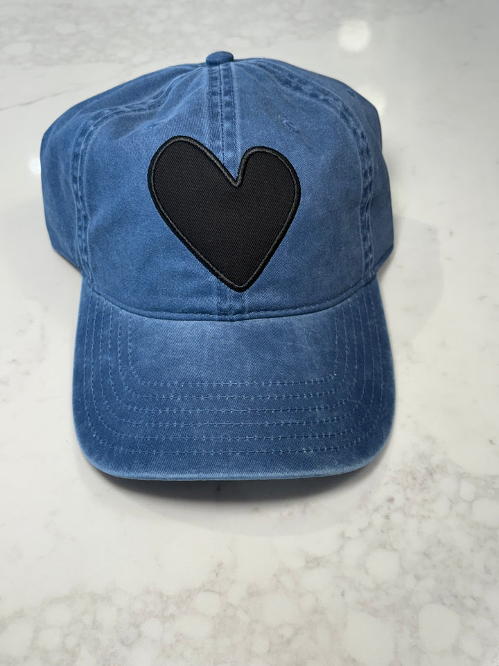 IMPERFECT HEART DENIM HAT - KERRI ROSENTHAL