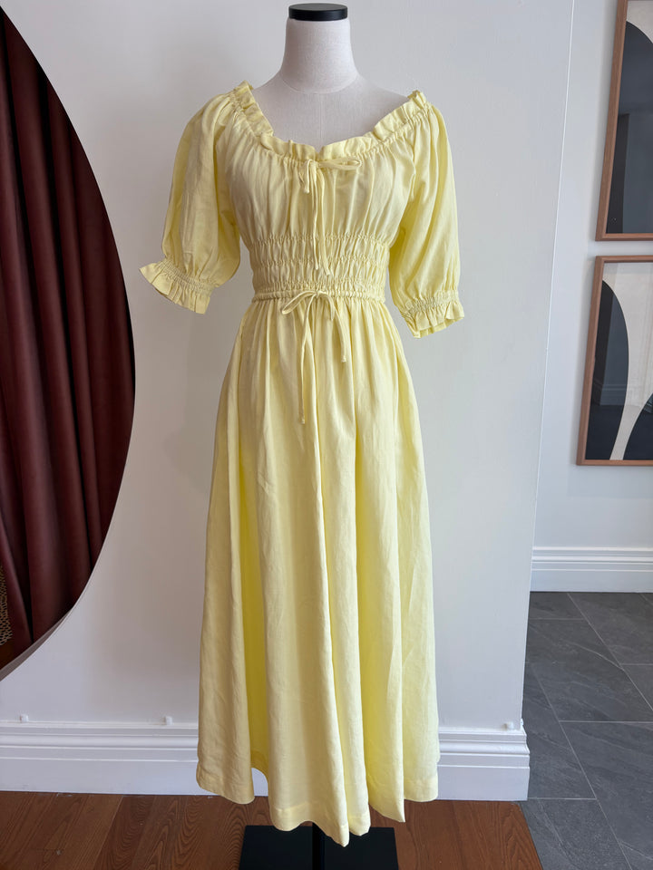 AMARYLLIS DRESS (SOFT LEMON) - NEW SOCIETY