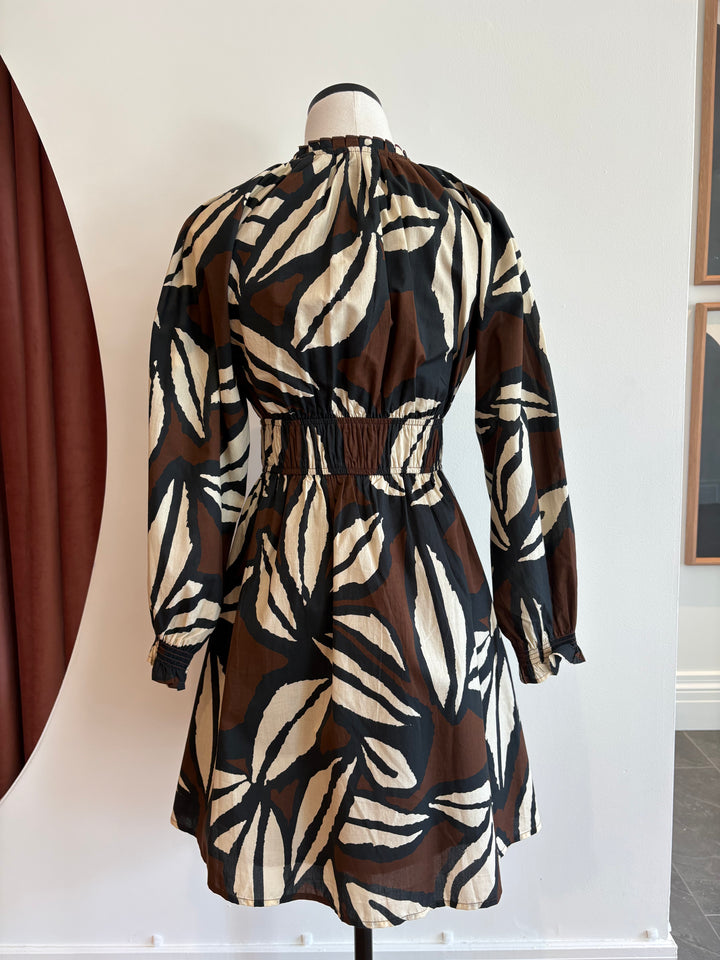 HEDLEY DRESS (COCOA FLORAL) - RAILS