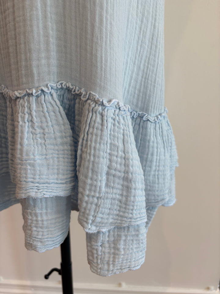 DHALIAH RUFFLE MINI DRESS (SPLASH) - MICHAEL STARS