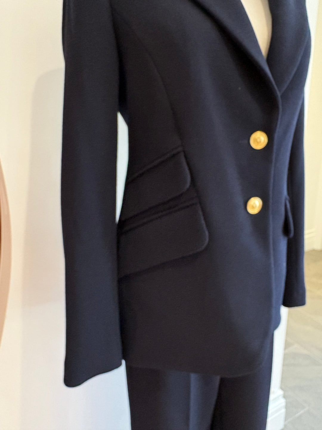 FITTED BLAZER JACKET (NAVY) - IRIS SETLAKWE