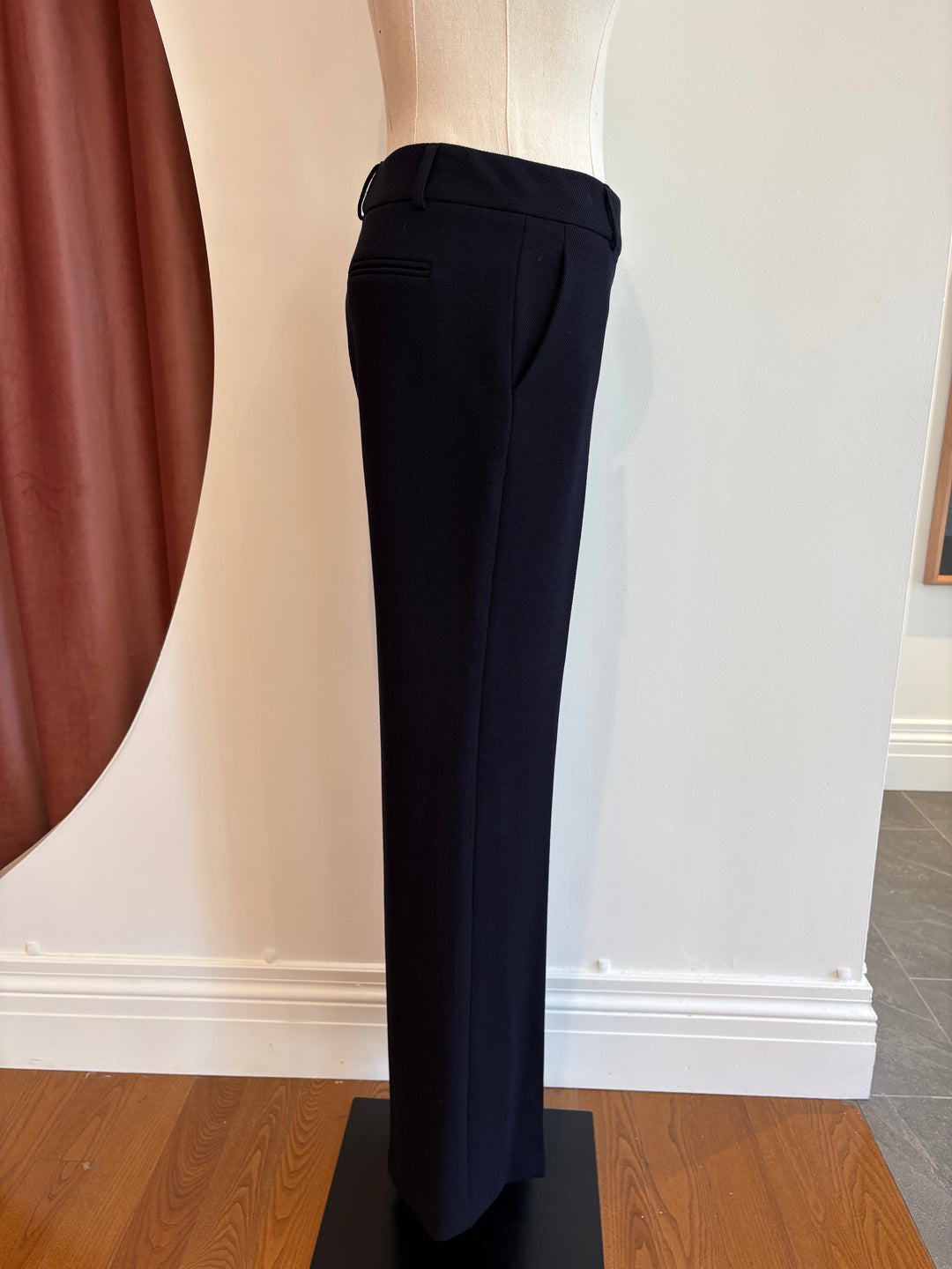 FIT AND FLARE PANT (NAVY) - IRIS SETLAKWE
