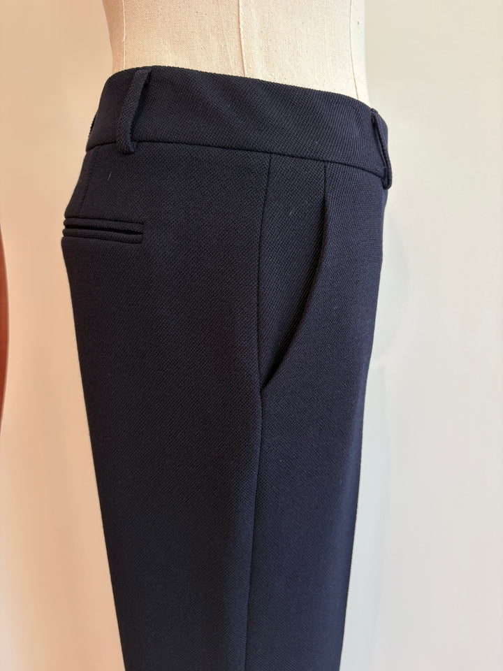 FIT AND FLARE PANT (NAVY) - IRIS SETLAKWE