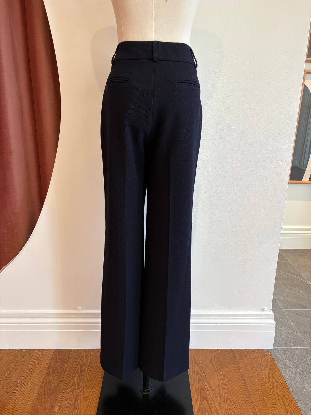 FIT AND FLARE PANT (NAVY) - IRIS SETLAKWE