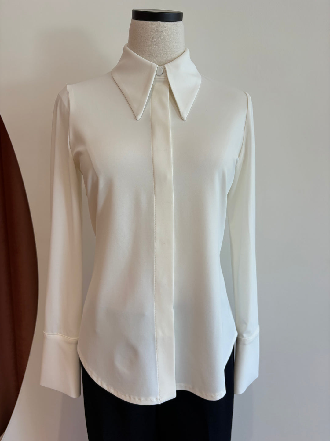 MATTE JERSEY SHIRT (IVORY) - IRIS SETLAKWE