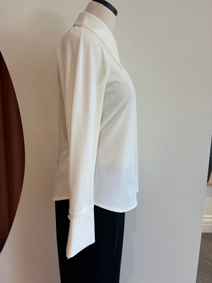 MATTE JERSEY SHIRT (IVORY) - IRIS SETLAKWE