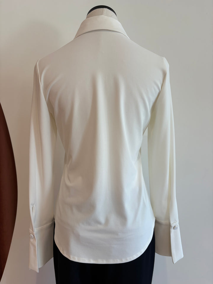 MATTE JERSEY SHIRT (IVORY) - IRIS SETLAKWE