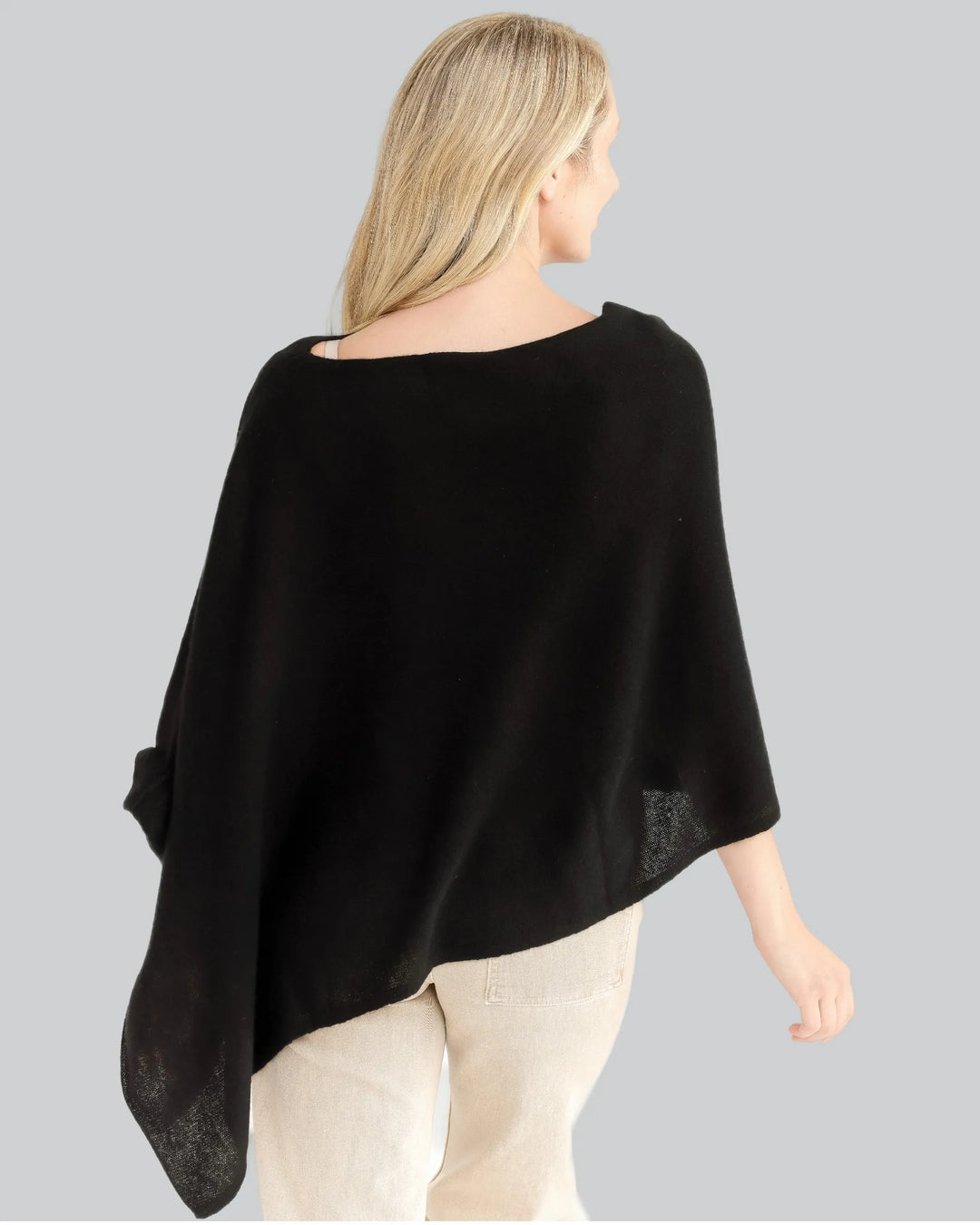 CASHMERE DRESS TOPPER (EBONY) - ALASHAN