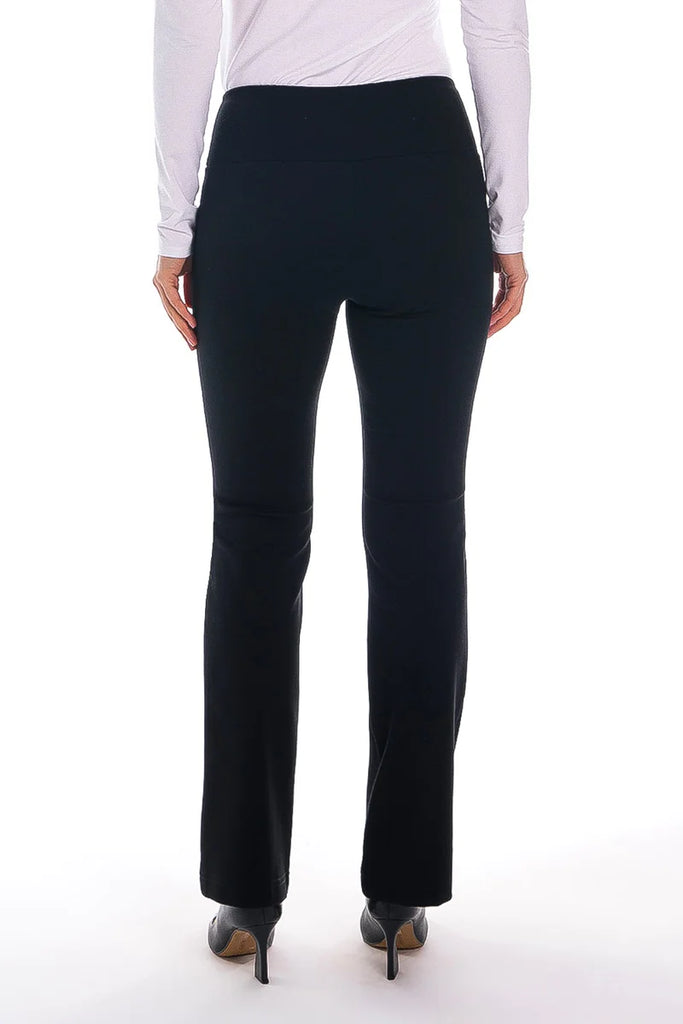 HIGH RISE PONTE FLARE PANT (BLACK) - BRENDA BEDDOME