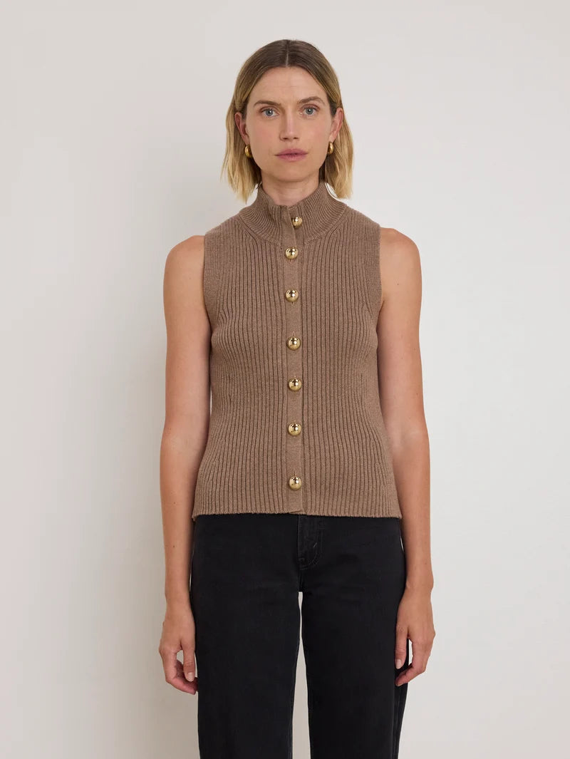 IRA SWEATER VEST (BISCOTTI) - NATION