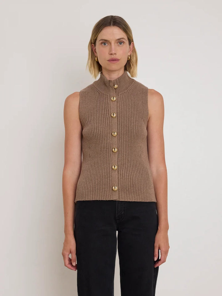 IRA SWEATER VEST (BISCOTTI) - NATION