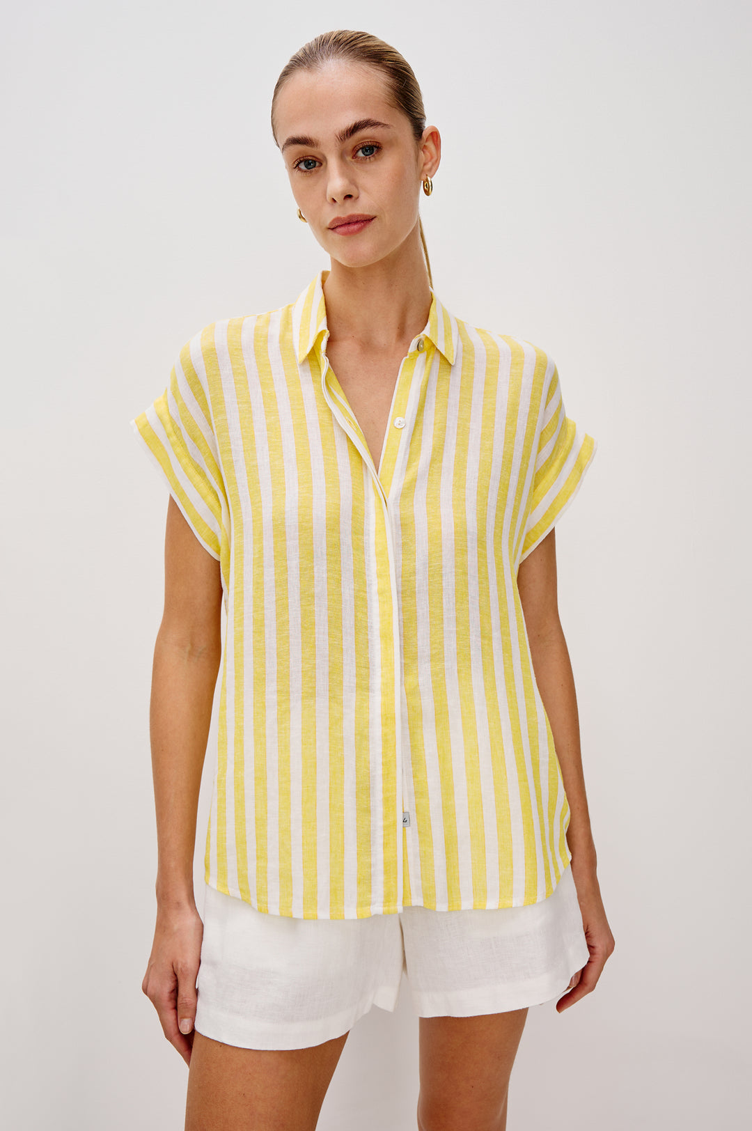 JAMIE BLOUSE (DAFFODIL STRIPE) - RAILS