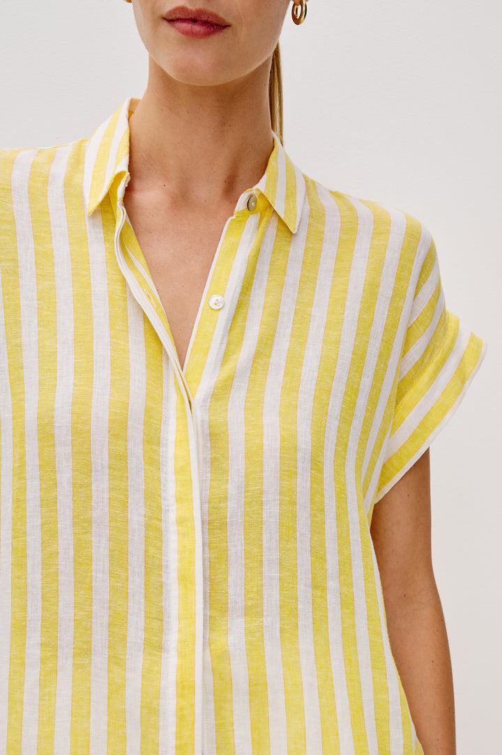 JAMIE BLOUSE (DAFFODIL STRIPE) - RAILS