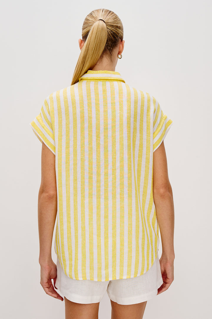 JAMIE BLOUSE (DAFFODIL STRIPE) - RAILS