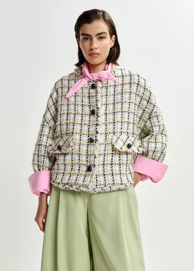 JAYDEN BALMORAL BABE JACKET (BASIL SMASH COMBO) - ESSENTIAL ANTWERP
