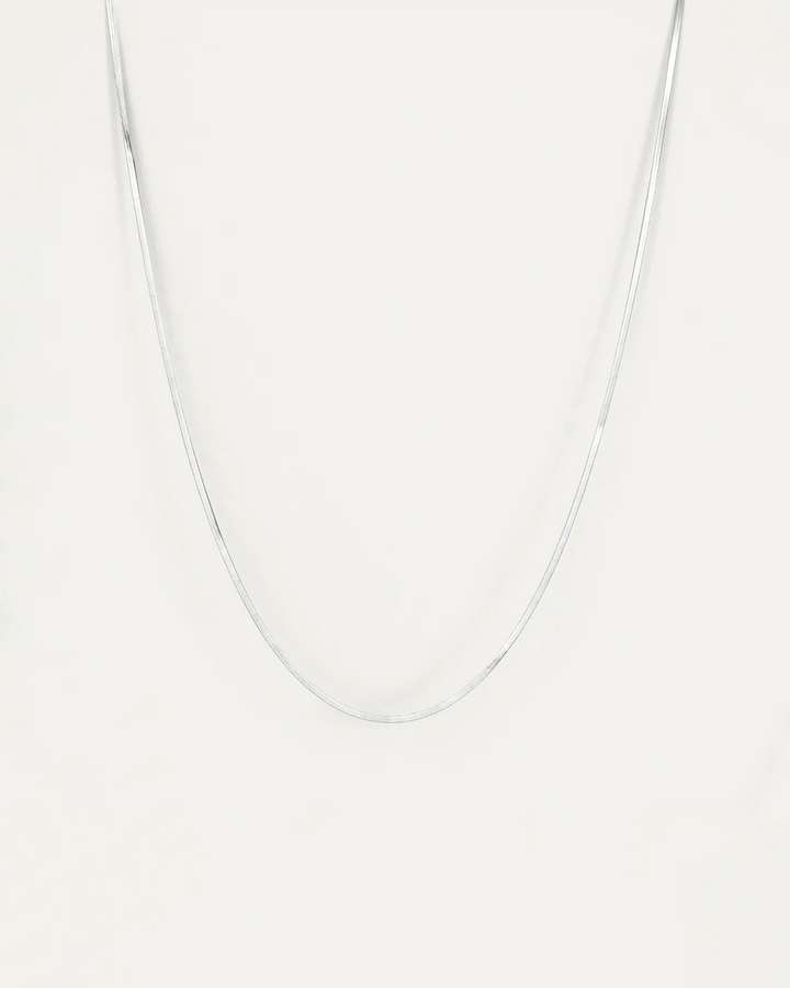 ZEINA SLIM CHAIN (RHODIUM) - JENNY BIRD