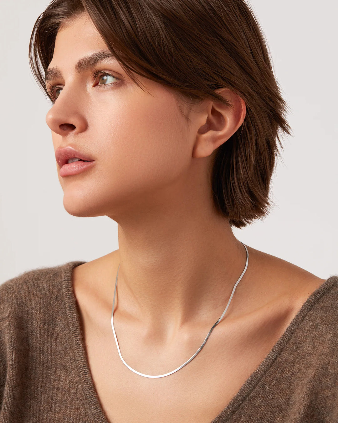 ZEINA SLIM CHAIN (RHODIUM) - JENNY BIRD