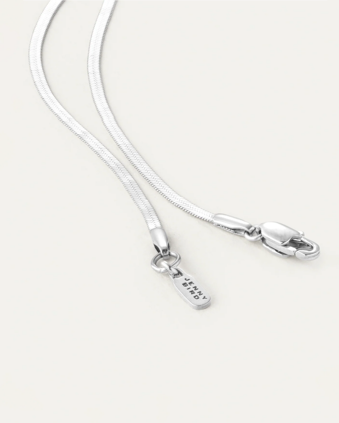 ZEINA SLIM CHAIN (RHODIUM) - JENNY BIRD