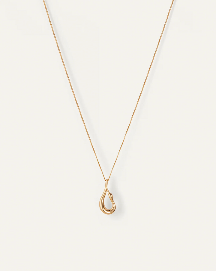 MINI EGRET PENDANT NECKLACE (GOLD) - JENNY BIRD