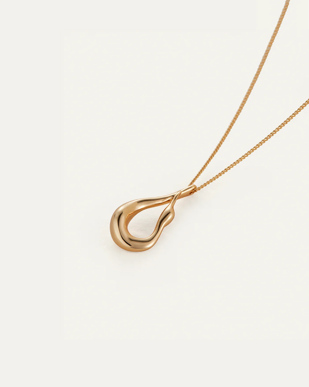 MINI EGRET PENDANT NECKLACE (GOLD) - JENNY BIRD