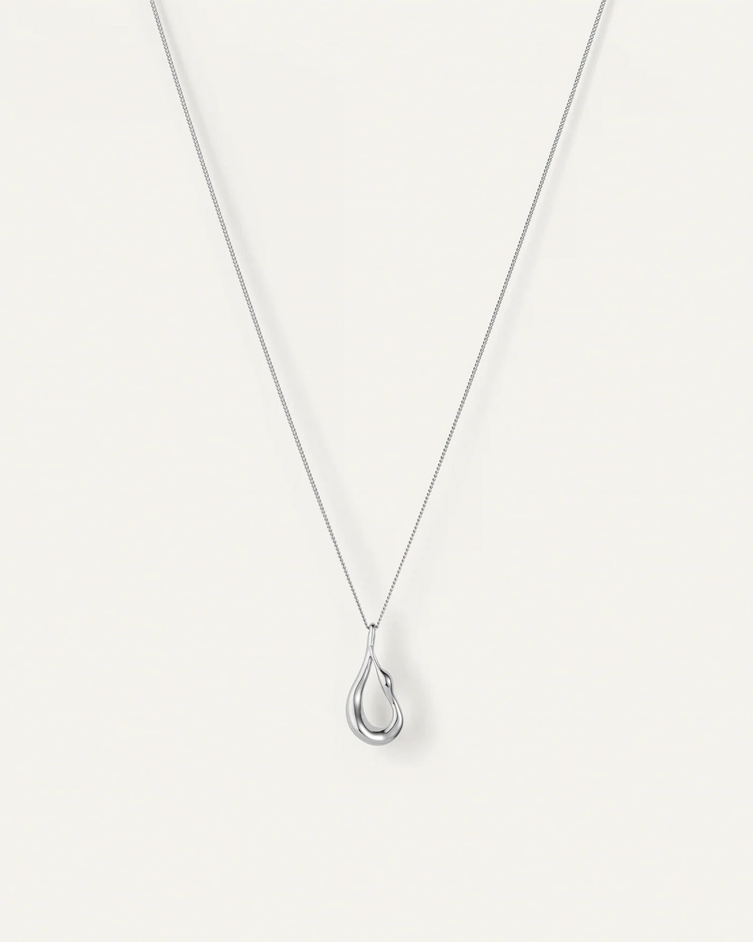 MINI EGRET PENDANT NECKLACE (SILVER) - JENNY BIRD