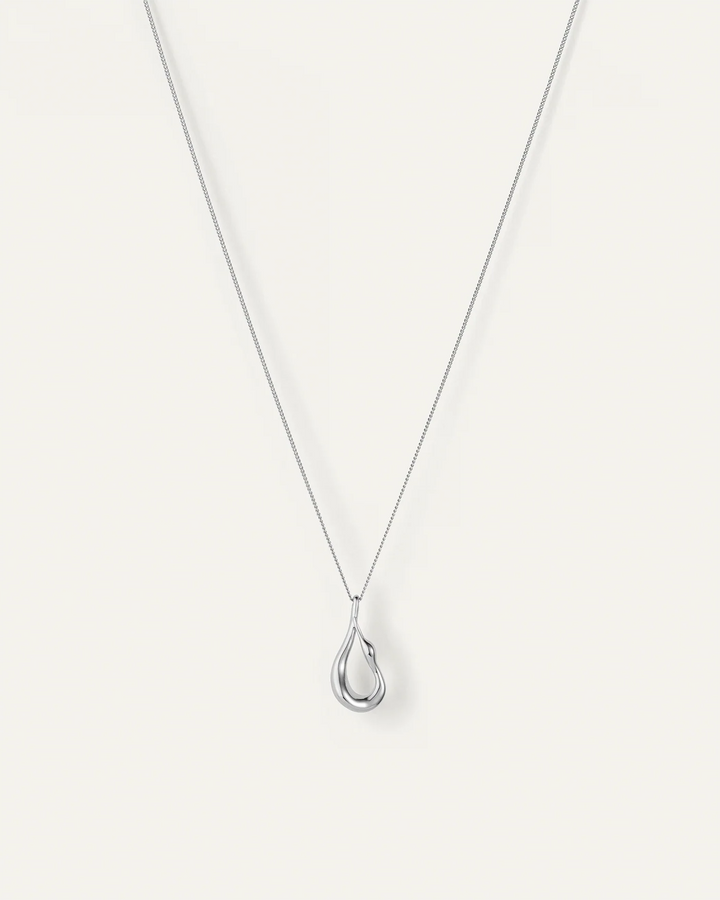 MINI EGRET PENDANT NECKLACE (SILVER) - JENNY BIRD