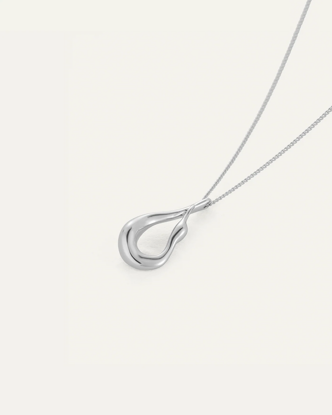 MINI EGRET PENDANT NECKLACE (SILVER) - JENNY BIRD