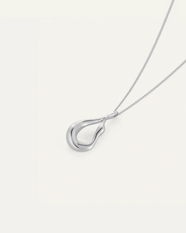 MINI EGRET PENDANT NECKLACE (SILVER) - JENNY BIRD