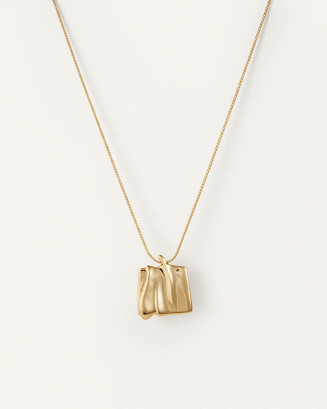LARGE SUNDRA PENDANT NECKLACE (GOLD) - JENNY BIRD