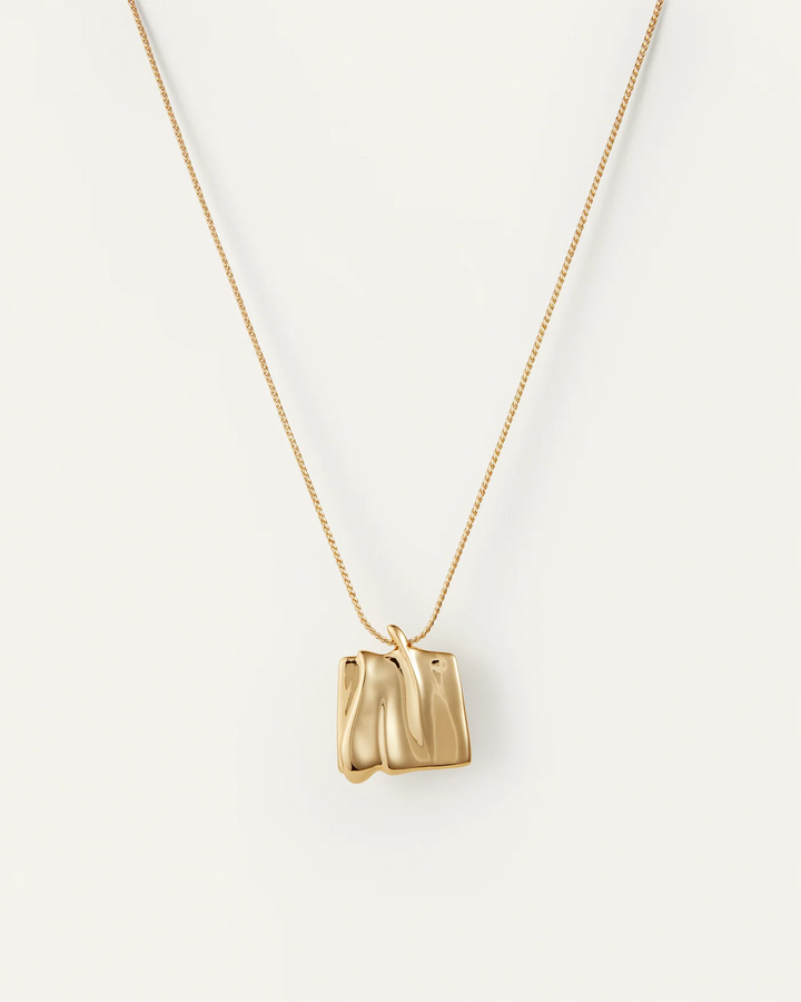 LARGE SUNDRA PENDANT NECKLACE (GOLD) - JENNY BIRD