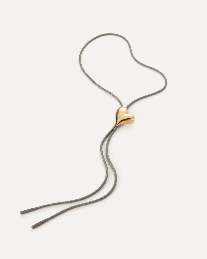 ART HEART BOLO TIE (GOLD) - JENNY BIRD